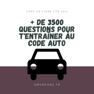 Code de la route en ligne Certifié 2022 (ETG)